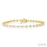 4.00CTPS DM EAST-WEST PEAR TB YG 14K-H*